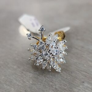 NWT Vintage Gold Tone Bug Statement Ring | Size 8 Insect Cocktail Ring